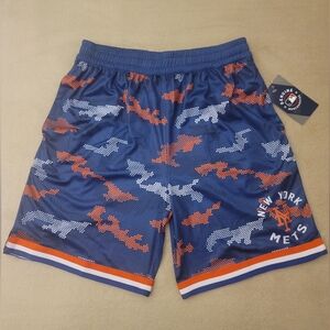 Genuine Merchandise NY Mets Blue/Orange Athletic Shorts Youth Size 14/16 L NWT